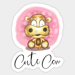 Cute Cow Sticker